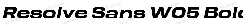 Resolve Sans W05 Bold字体转换